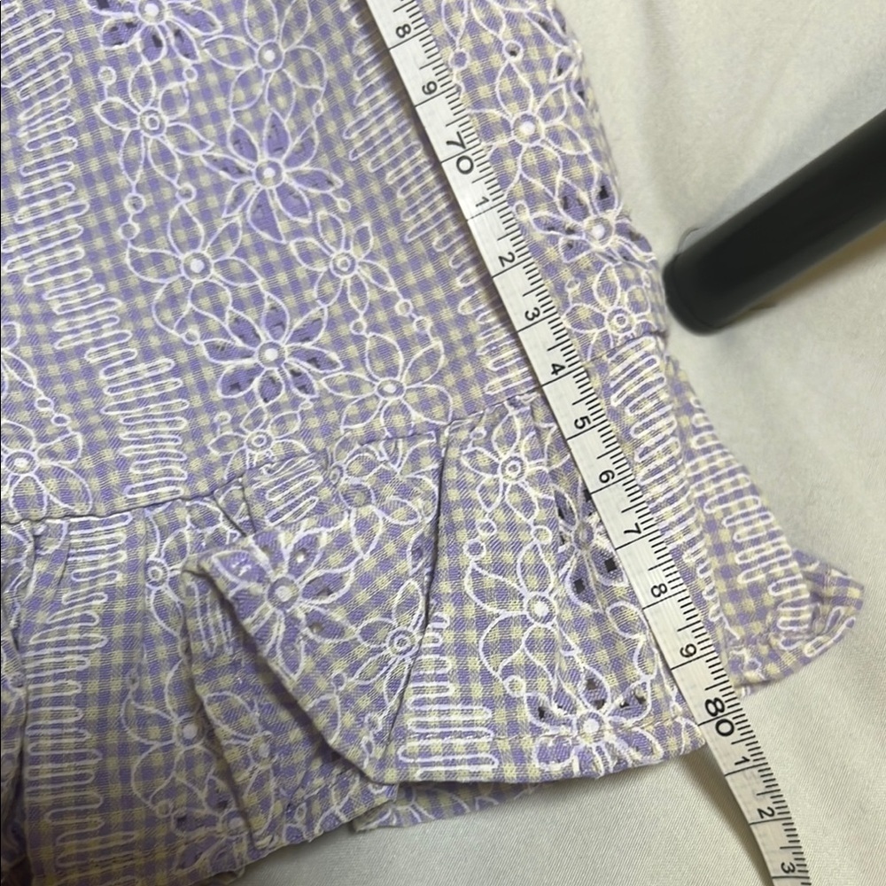 Purple Sleeveless Ruffle Dress L - Picture 5 of 7